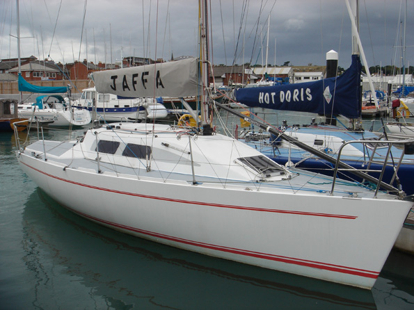 Jaffa nog in de haven op Wight.