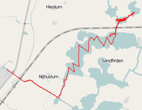 Route Raaskal zondagmiddag